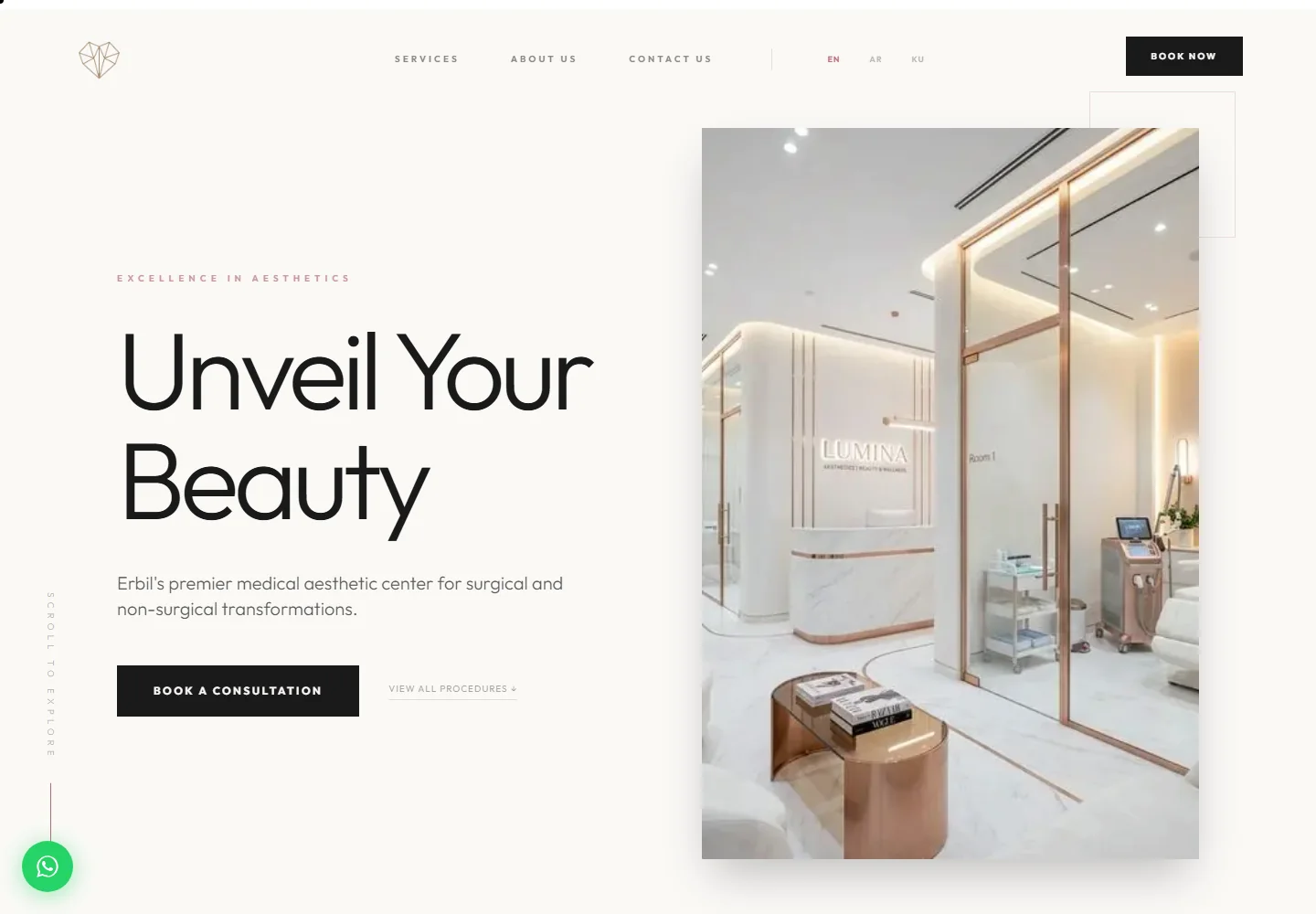Peony Beauty Center — Clinic Experience Platform preview